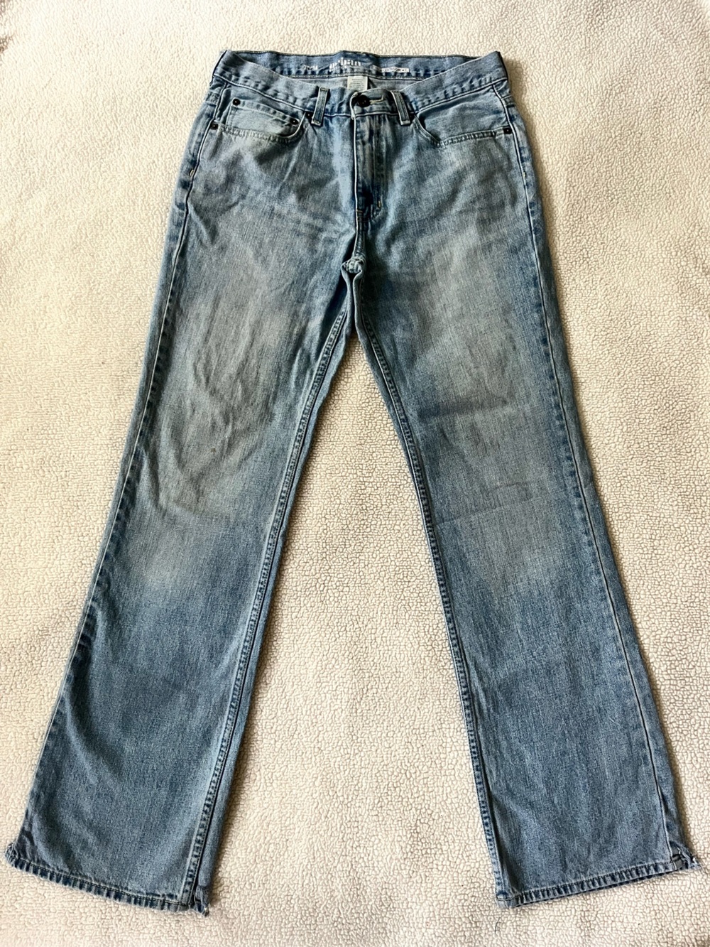 Urban Pipeline Men’s Light Blue Bootcut Denim Jeans, Size 32x34